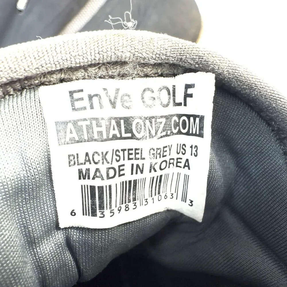 Athalonz- Enve Golf Shoes Black/Steel Gray Mens Size US 13
